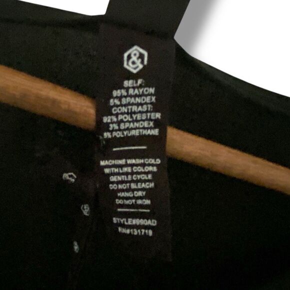 NWT Agnes and Dora Black Faux Leather Sleeves Swing Dress Whimsigoth XXXL Plus - Picture 5 of 7